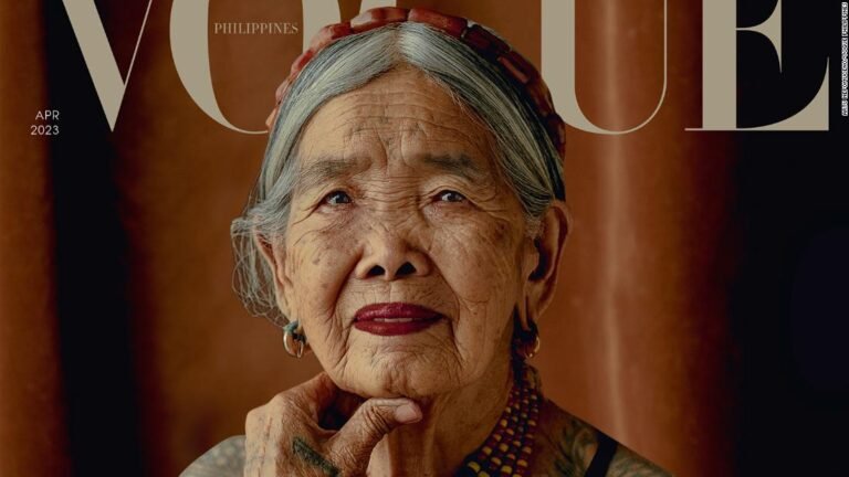 Apo Whang-Od, una filipina de 106 años, es la modelo de portada de Vogue con más edad.