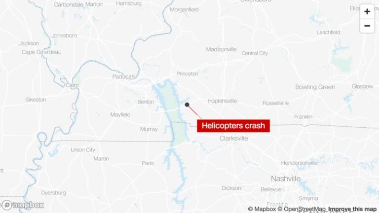Fort Campbell: 2 helicópteros Blackhawk se estrellan en el condado de Trigg, Kentucky, se desconoce el estado de los miembros de la tripulación