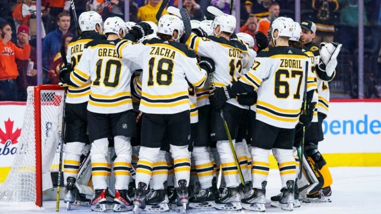 Los Boston Bruins rompen el récord de la NHL de más victorias en una sola temporada