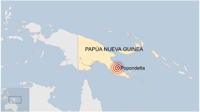 Un terremoto de magnitud 6,0 sacude las aguas de Papúa Nueva Guinea