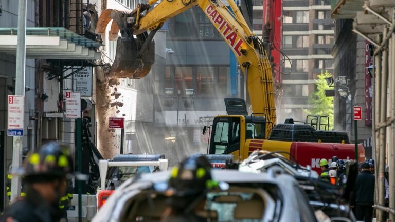 Inspectores tratan de determinar causas colapso edificio