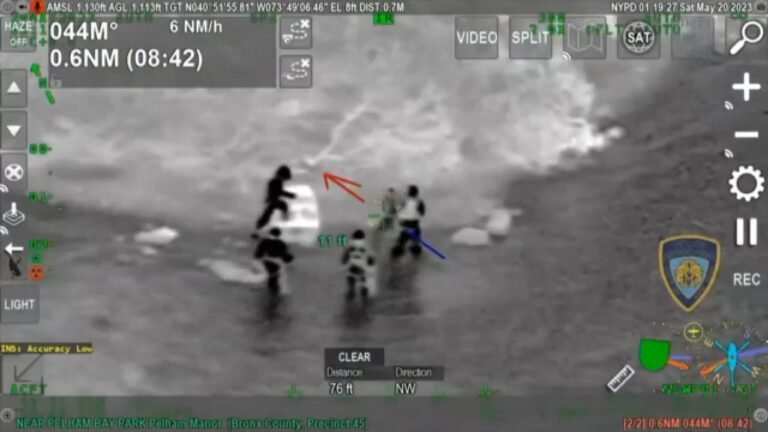 Sospechoso de robo de auto salta al río Hutchinson