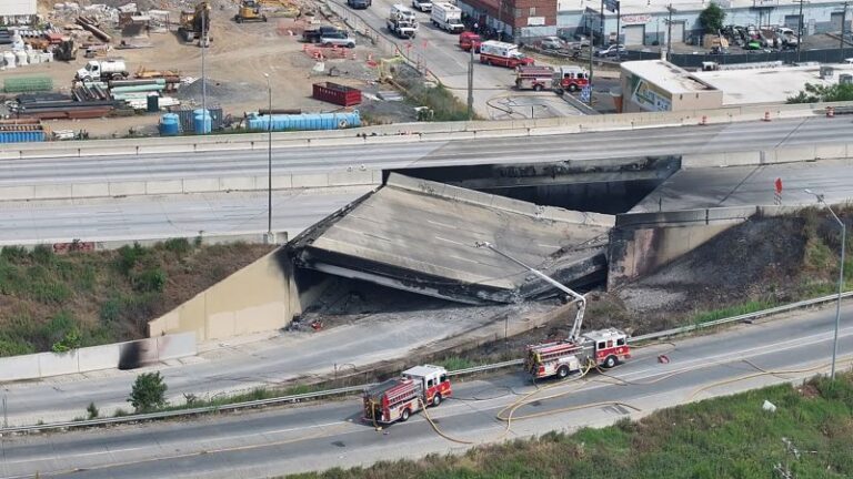 Colapso de la I-95: se espera que el trabajo de demolición termine el jueves