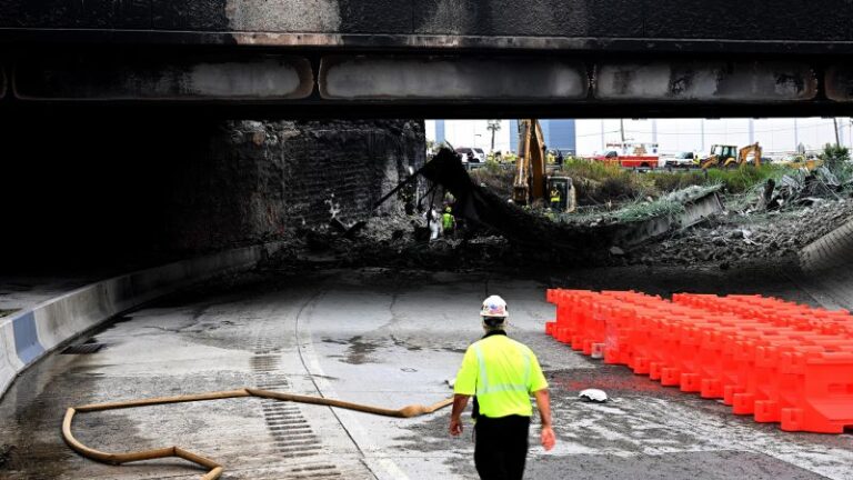 La parte dañada de la I-95 en Filadelfia se reabrirá dentro de dos semanas, dice el gobernador