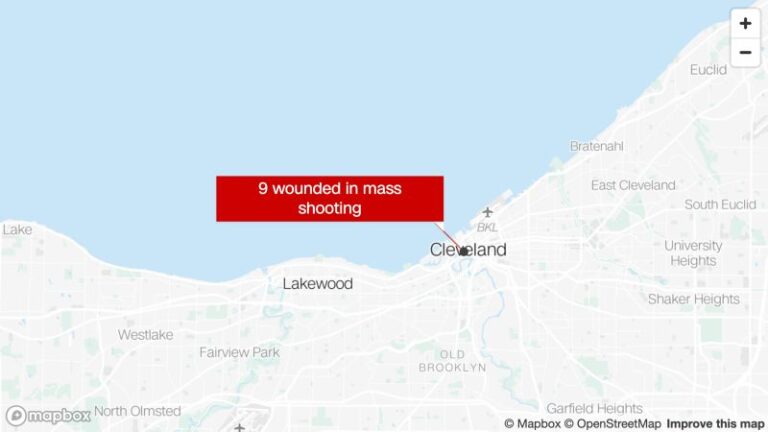 Cleveland, Ohio, tiroteo: 9 personas heridas la madrugada del domingo
