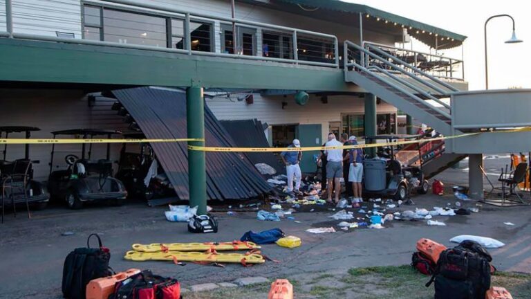 El derrumbe del patio del Briarwood Country Club deja decenas de heridos en Billings, Montana