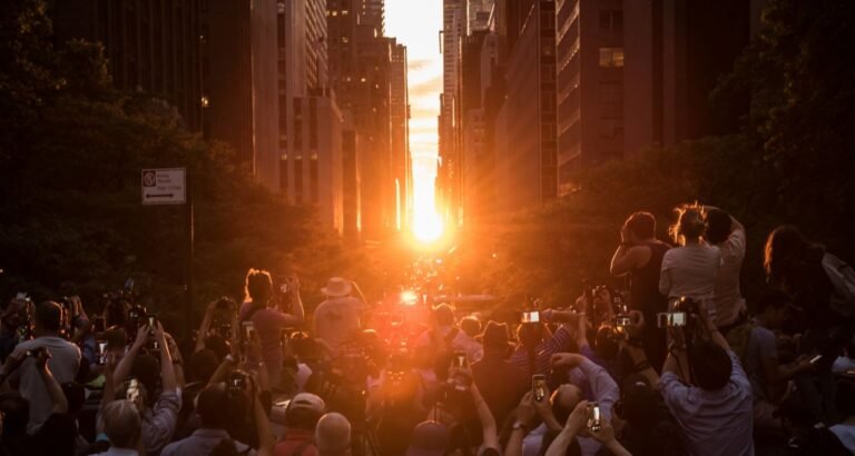 Manhattanhenge regresa a las calles de la ciudad