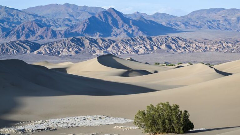 Parque Nacional Death Valley: un hombre de 65 años es encontrado muerto aparentemente por calor extremo después de que su automóvil se salió de una carretera