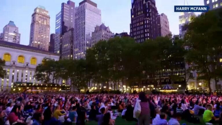 Continúa la serie de cine al aire libre en Bryant Park