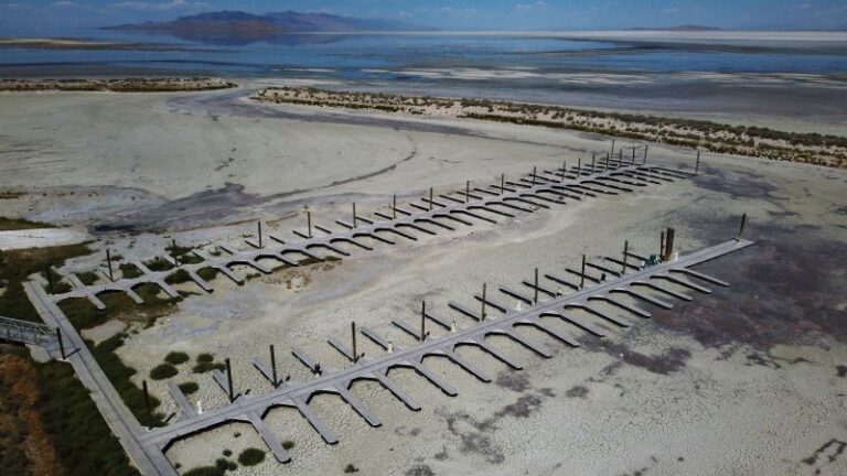 Grupos ambientalistas demandan a Utah por no proteger el Gran Lago Salado del borde del colapso