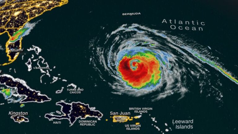 Trayectoria del huracán Lee: la tormenta continúa creciendo en el Atlántico antes de su giro decisivo