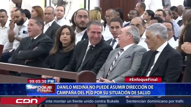 Danilo Medina no puede asumir dirección de campaña del PLD por su situación de salud