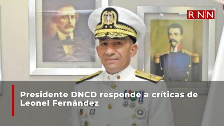 Presidente DNCD responde a críticas de Leonel Fernández