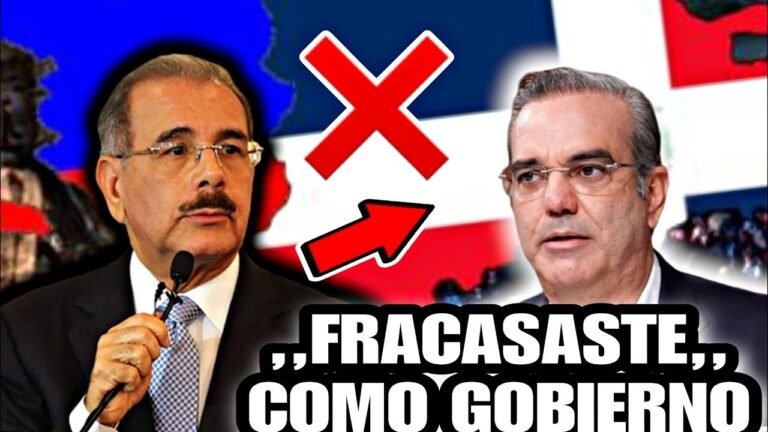 ¡Ay papá! Danilo Medina arremete contra el presidente Luis Abinader.