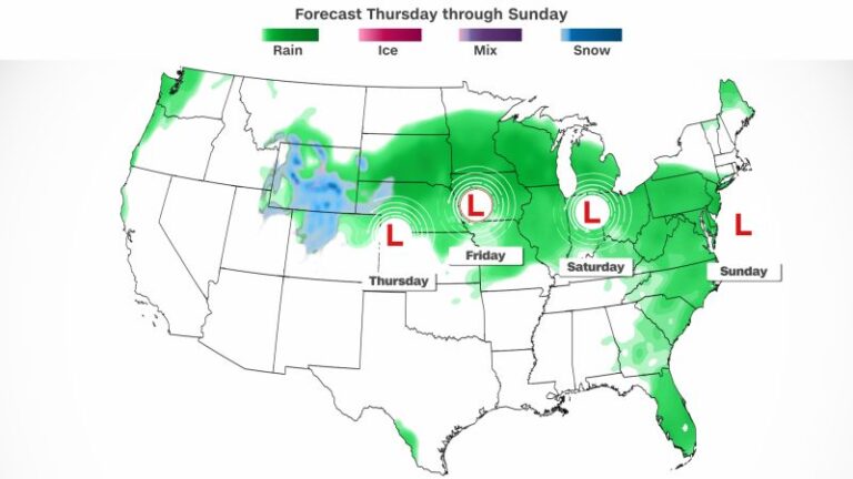 Clima del fin de semana en EE. UU.: poderosa tormenta a campo traviesa que generará nieve, clima severo y fuertes lluvias