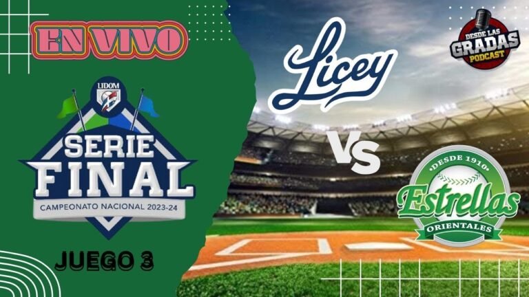 LIVEY VS. ESTRELLAS – JUEGO 3 SERIE FINAL LIDOM | #DesdeLasGradas EN VIVO