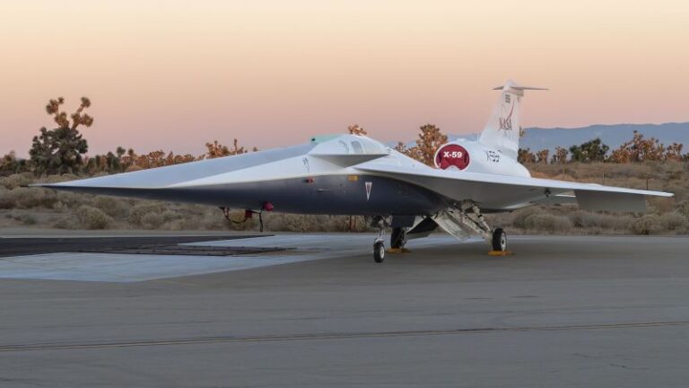 X-59: revelado el avión supersónico 'silencioso' de la NASA
