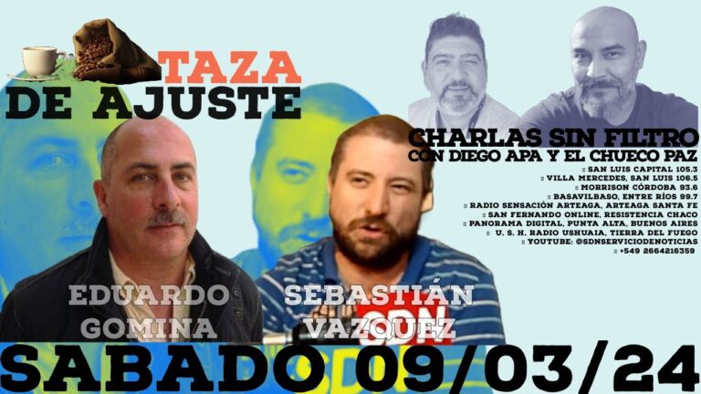 Taza de ajuste – Charlas sin filtro – Con Diego Apa y @elchuecopaz