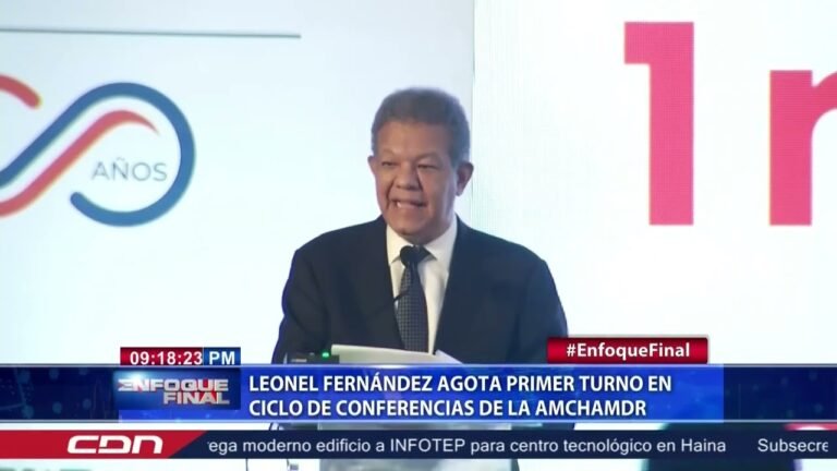 Leonel Fernández agota primer turno en ciclo de conferencias de la Amchamdr