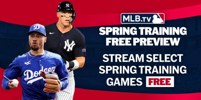 Transmisión gratuita de juegos de entrenamiento de primavera de MLB.TV