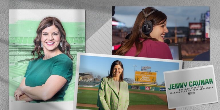 La locutora de New A, Jenny Cavnar, lista para hacer historia como la primera voz femenina protagonista jugada por jugada de la MLB.