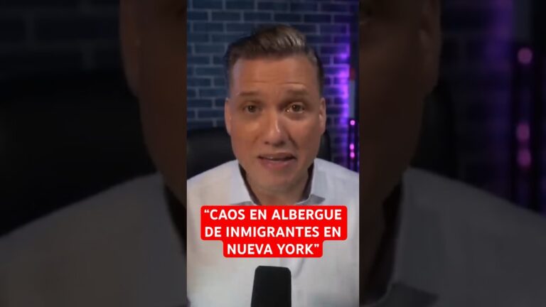 Caos y agresiones en albergue de inmigrantes en Nueva York #shorts