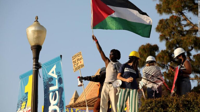 Protestas universitarias en los campus de UCLA y Columbia en medio de la guerra de Israel en Gaza