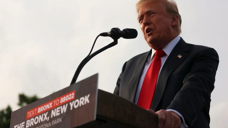 Trump celebra un mitin en el sur de El Bronx