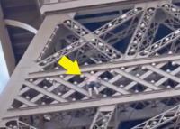 Tipo escala la Torre Eiffel y obliga evacuación (video) – Remolacha