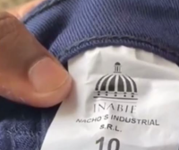 Encuentran pantalones con logo de Inabie en tienda china – Remolacha