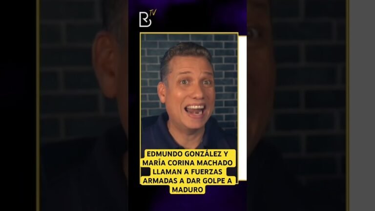 EDMUNDO GONZÁLEZ Y MARÍA CORINA MACHADO LLAMAN A FUERZAS ARMADAS A DAR GOLPE A MADURO