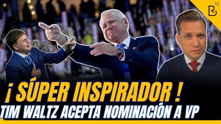 INSPIRADOR: Tim Waltz acepta nominación por la vicepresidencia