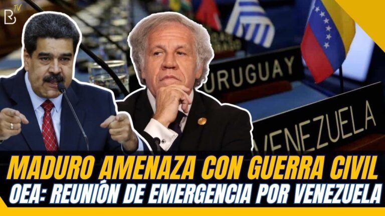 MADURO amenaza con GUERRA CIVIL; OEA con reunión de EMERGENCIA por FRAUDE en VENEZUELA