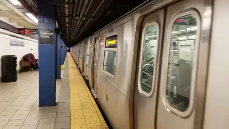 Dos mujeres son empujadas a las vías del tren.