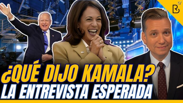 ¿Qué dijo KAMALA HARRIS en la entrevista más esperada?