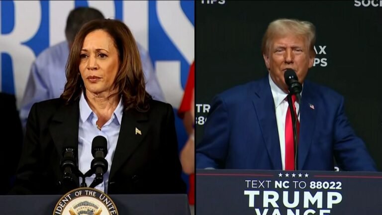 Todo a punto para el debate Kamala-Trump