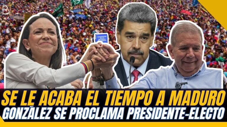 VENCE PLAZO A MADURO. ; Edmundo González se autoproclama Presidente-Electo