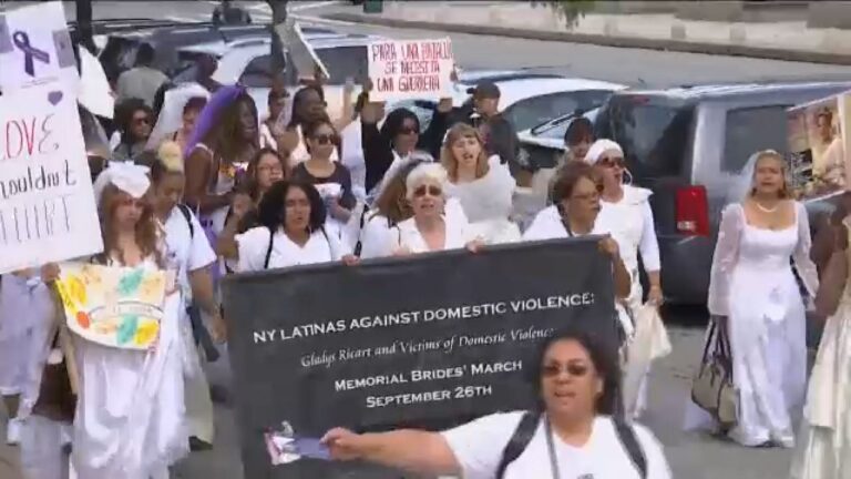 Marcha anual de novias contra la violencia doméstica