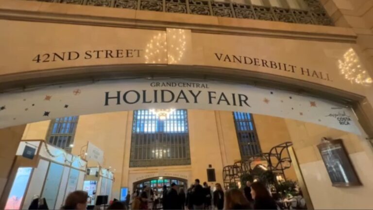 Feria de temporada de fiestas en Grand Central