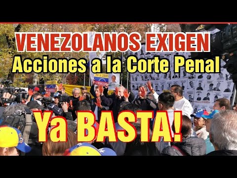 Venezolanos exigen acciones a la Corte Penal contra Régimen de Maduro y su Banda!