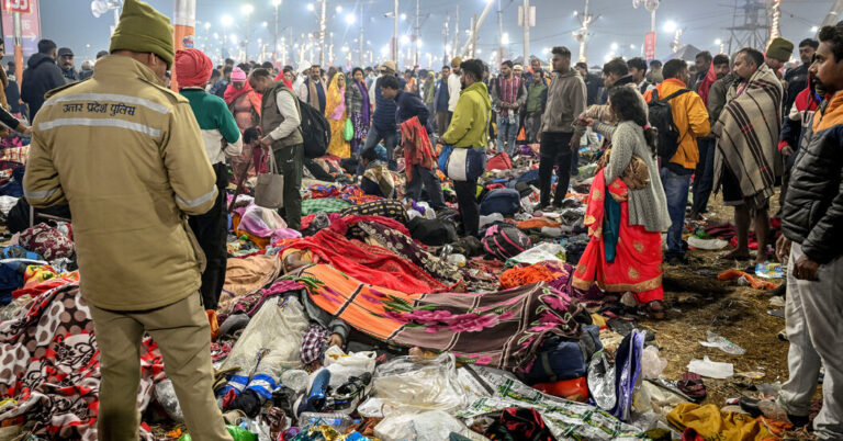 Estampida en el Festival Hindú Maha Kumbh Mela de la India: muchos temidos muertos