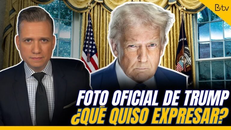 La Foto Oficial del Presidente TRUMP: ¿Qué quiso expresar? La Gente Opina