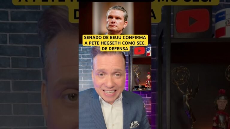 Pete Hegseth es confirmado por el Senado de EEUU como Secretario de Defensa
