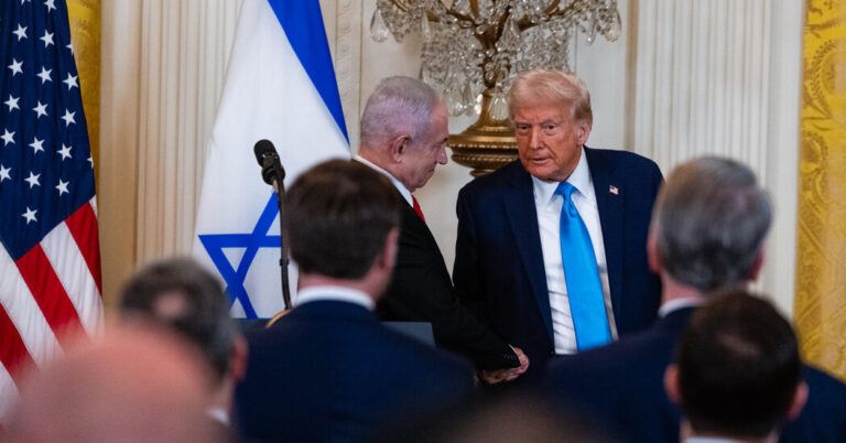 Trump y Netanyahu dejan poca luz entre ellos