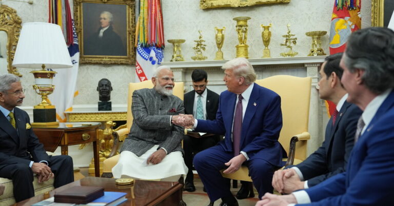 Trump y Modi empujan disputas en el fondo en la visita de la Casa Blanca