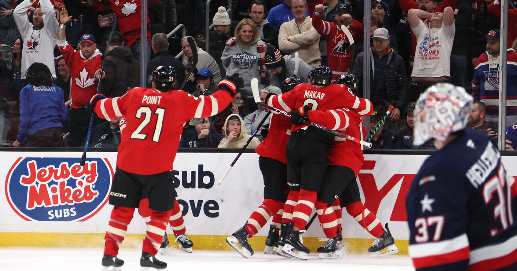 Trudeau pulgares con la nariz a Trump mientras los canadienses se deleitan en la ganancia de hockey