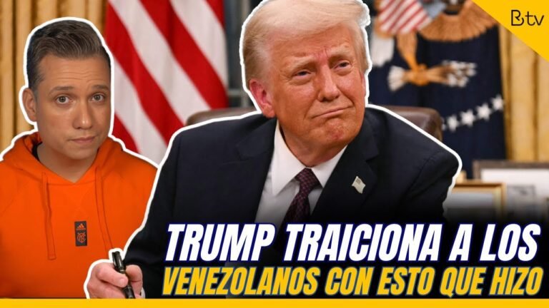 TRUMP traicionó a los VENEZOLANOS descaradamente con esto