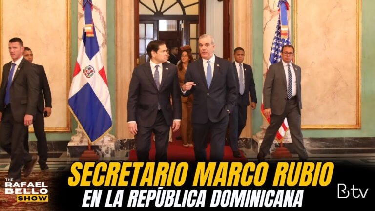 Visita oficial del Secretario de Estado de EEUU Marco Rubio a República Dominicana