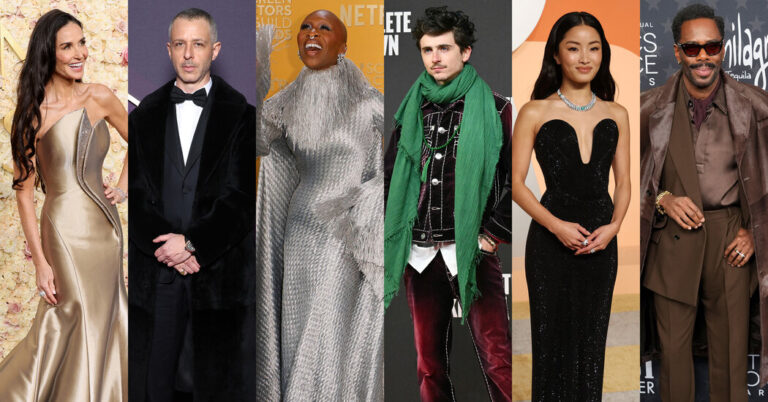 Estrellas más elegantes de la temporada de premios 2025: Demi Moore, Timothée Chalamet y más