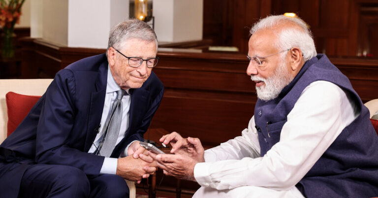 No es una palabra crítica: el estrecho vínculo de Bill Gates con Narendra Modi